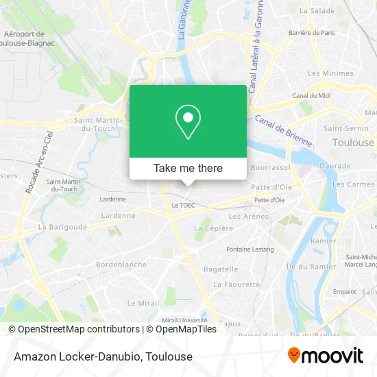 Amazon Locker-Danubio map