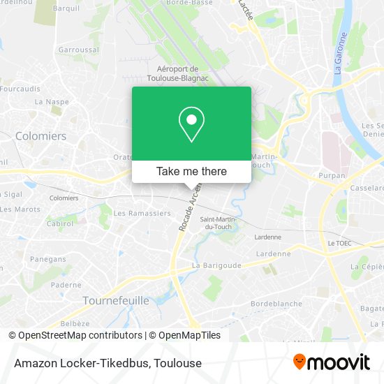 Amazon Locker-Tikedbus map