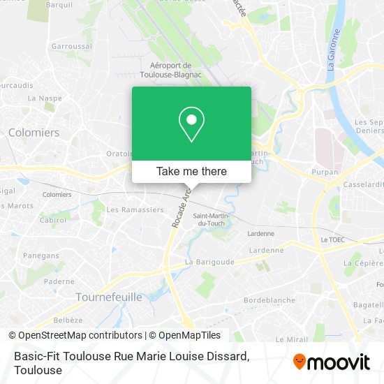 Basic-Fit Toulouse Rue Marie Louise Dissard map