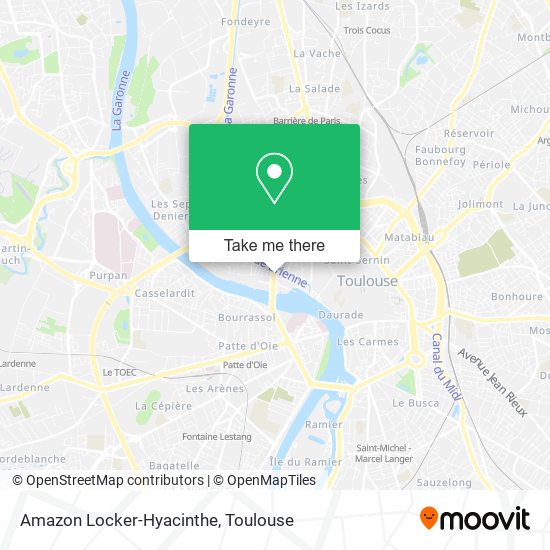 Amazon Locker-Hyacinthe map