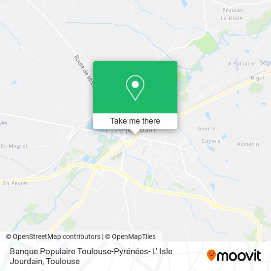 Banque Populaire Toulouse-Pyrénées- L' Isle Jourdain map