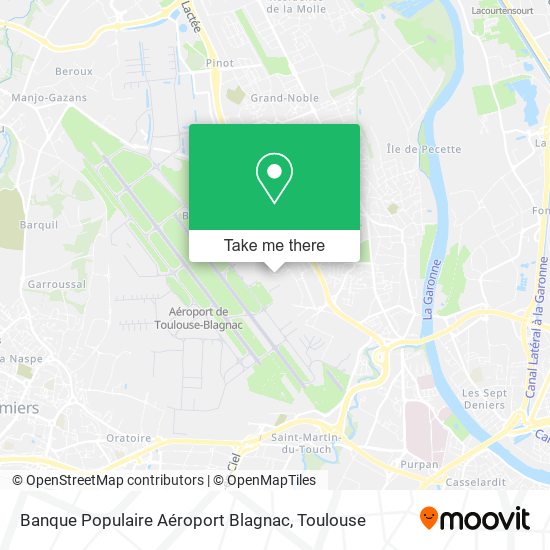 Banque Populaire Aéroport Blagnac map