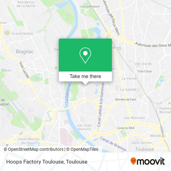 Hoops Factory Toulouse map