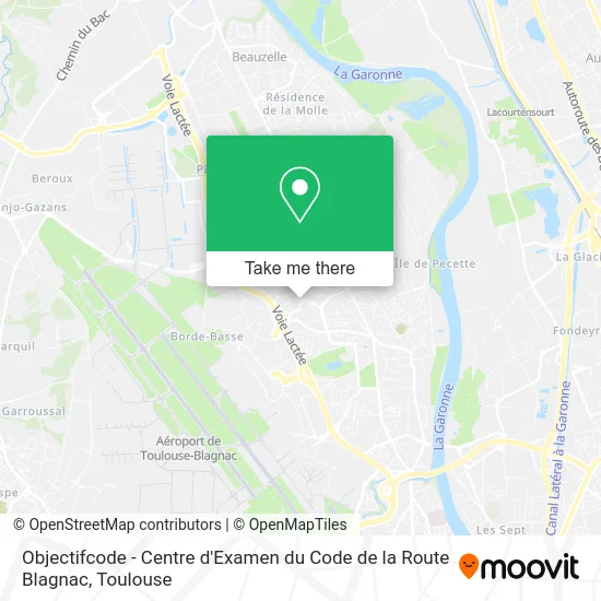 Objectifcode - Centre d'Examen du Code de la Route Blagnac map