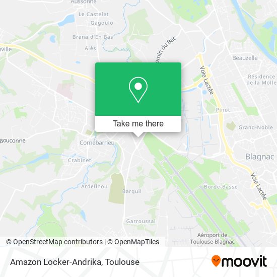 Amazon Locker-Andrika map