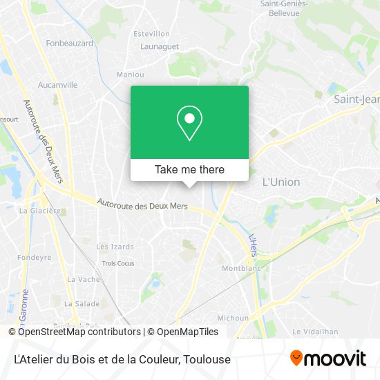 L'Atelier du Bois et de la Couleur map