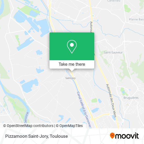 Mapa Pizzamoon Saint-Jory
