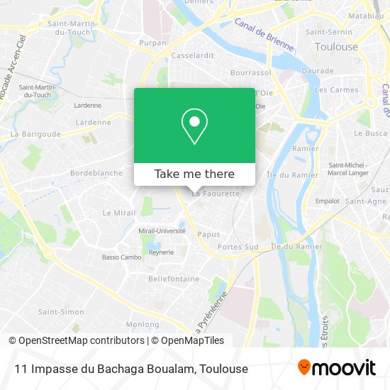 11 Impasse du Bachaga Boualam map