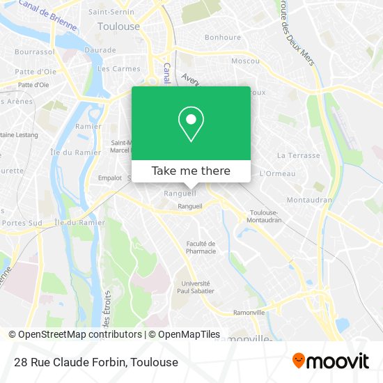 Mapa 28 Rue Claude Forbin