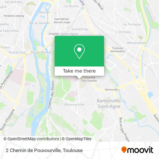 2 Chemin de Pouvourville map