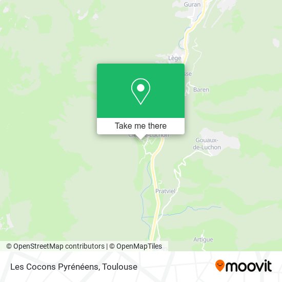 Les Cocons Pyrénéens map