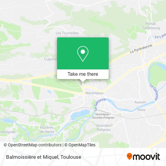 Balmoissière et Miquel map