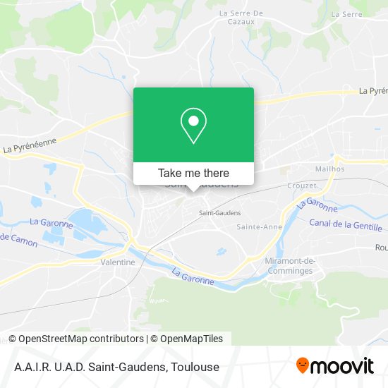 A.A.I.R. U.A.D. Saint-Gaudens map