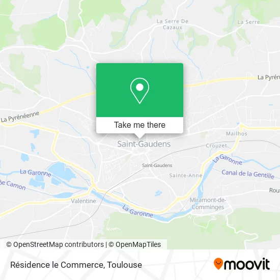 Résidence le Commerce map