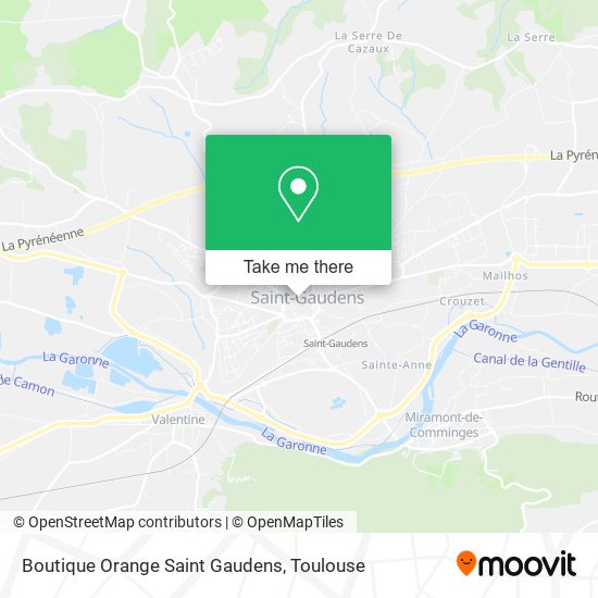 Mapa Boutique Orange Saint Gaudens