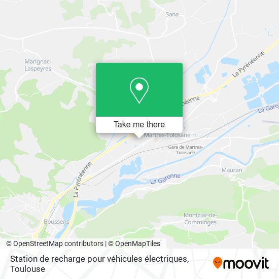 Station de recharge pour véhicules électriques map