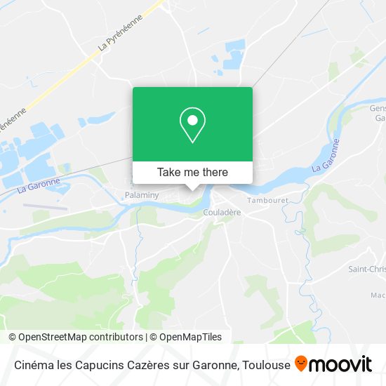 Cinéma les Capucins Cazères sur Garonne map