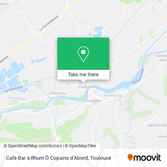 Café Bar à Rhum Ô Copains d'Abord map