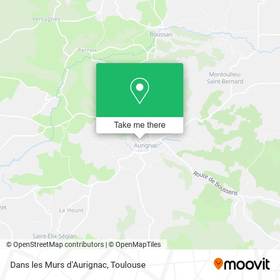 Dans les Murs d'Aurignac map