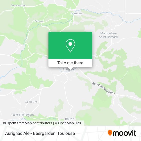 Aurignac Ale - Beergarden map