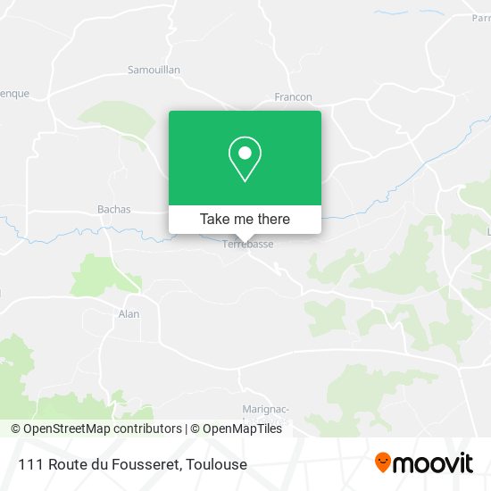 111 Route du Fousseret map