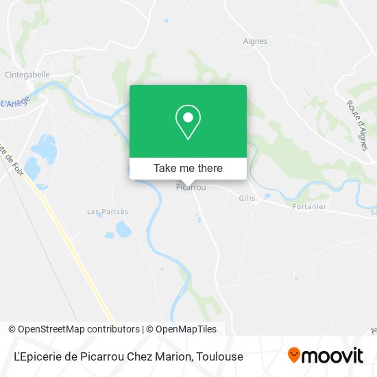 L'Epicerie de Picarrou Chez Marion map