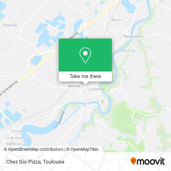 Chez Gio Pizza map
