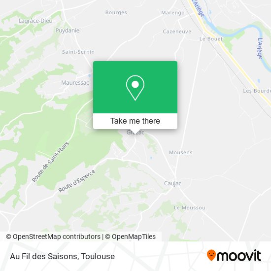 Au Fil des Saisons map