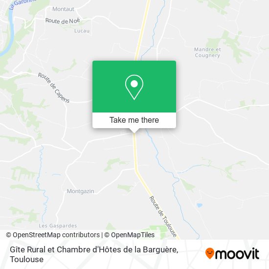 Mapa Gîte Rural et Chambre d'Hôtes de la Barguère