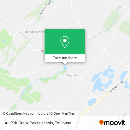 Au P'tit Creux Peyssiessois map