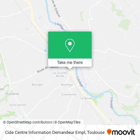 Cide Centre Information Demandeur Empl map