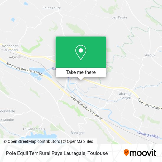 Pole Equil Terr Rural Pays Lauragais map