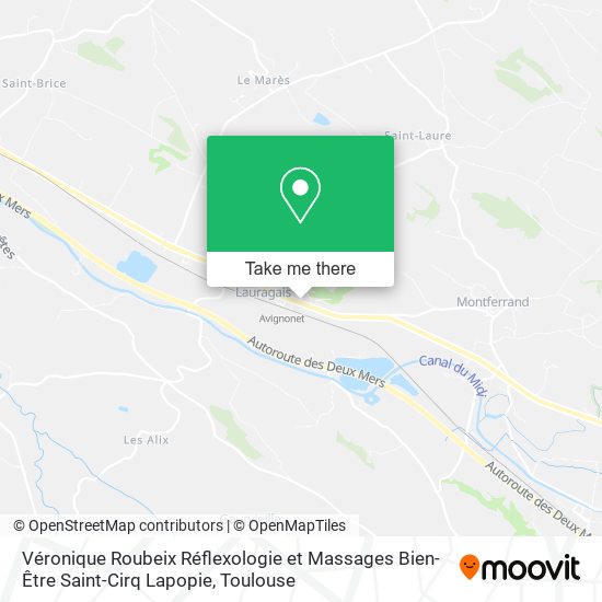 Véronique Roubeix Réflexologie et Massages Bien-Être Saint-Cirq Lapopie map