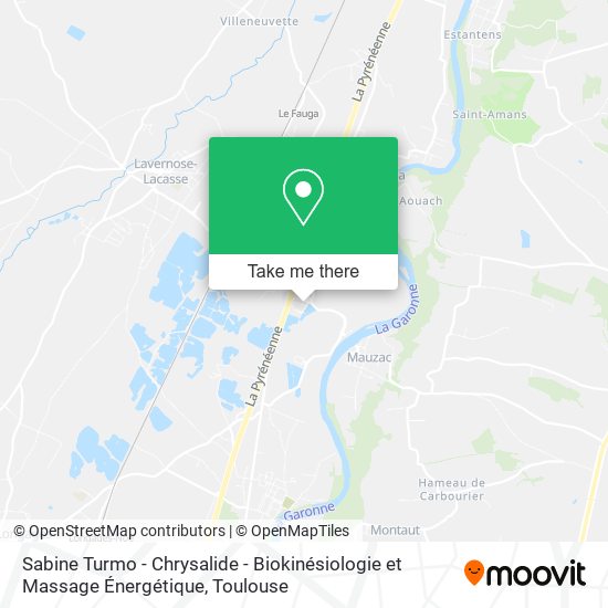 Sabine Turmo - Chrysalide - Biokinésiologie et Massage Énergétique map