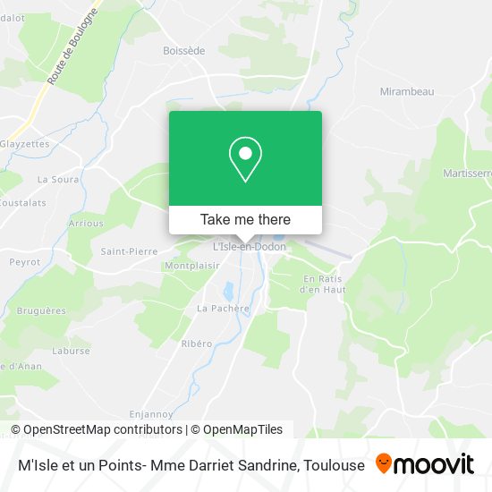 M'Isle et un Points- Mme Darriet Sandrine map
