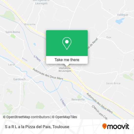 S a R L a la Pizza del Pais map