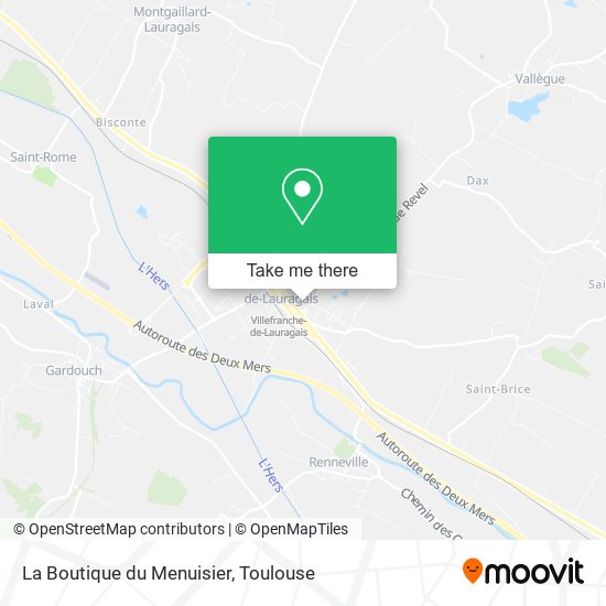 La Boutique du Menuisier map