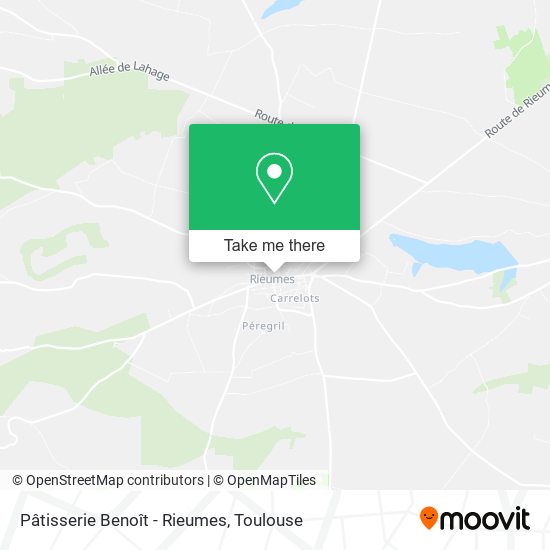 Pâtisserie Benoît - Rieumes map