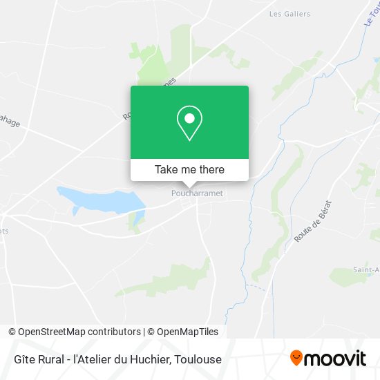 Gîte Rural - l'Atelier du Huchier map