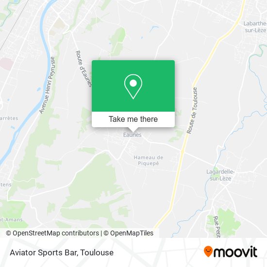 Aviator Sports Bar map