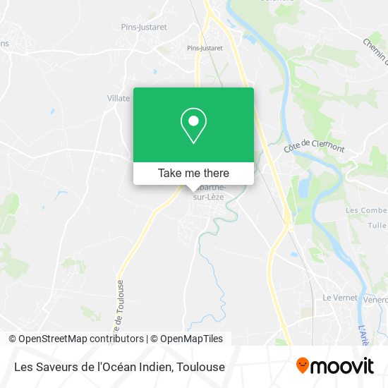 Les Saveurs de l'Océan Indien map