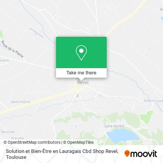 Solution et Bien-Être en Lauragais Cbd Shop Revel map
