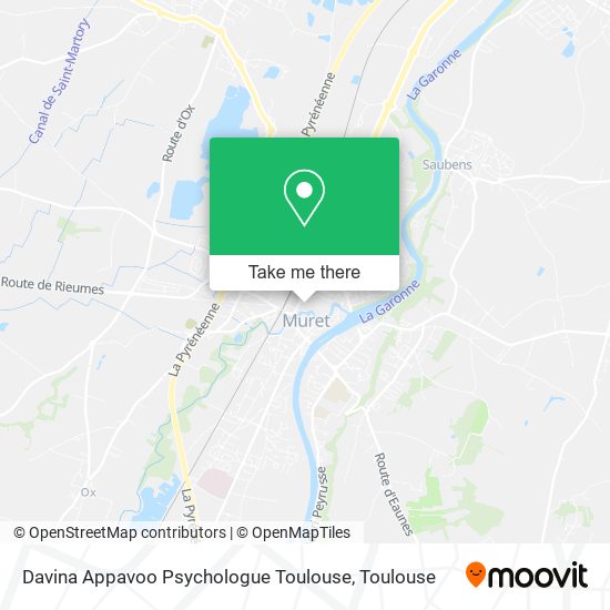 Davina Appavoo Psychologue Toulouse map