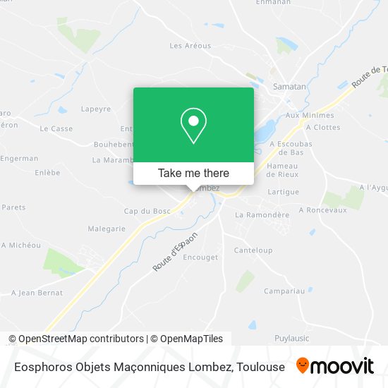 Eosphoros Objets Maçonniques Lombez map