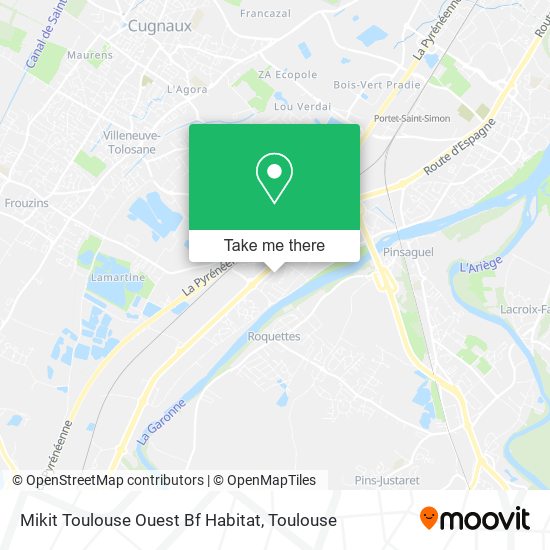 Mikit Toulouse Ouest Bf Habitat map