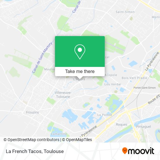 La French Tacos map