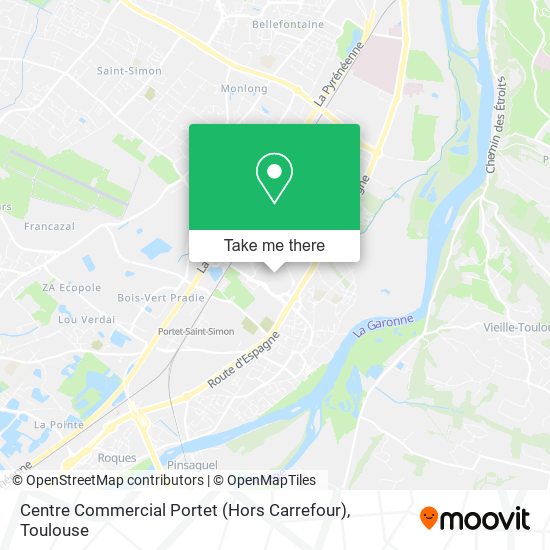 Centre Commercial Portet (Hors Carrefour) map