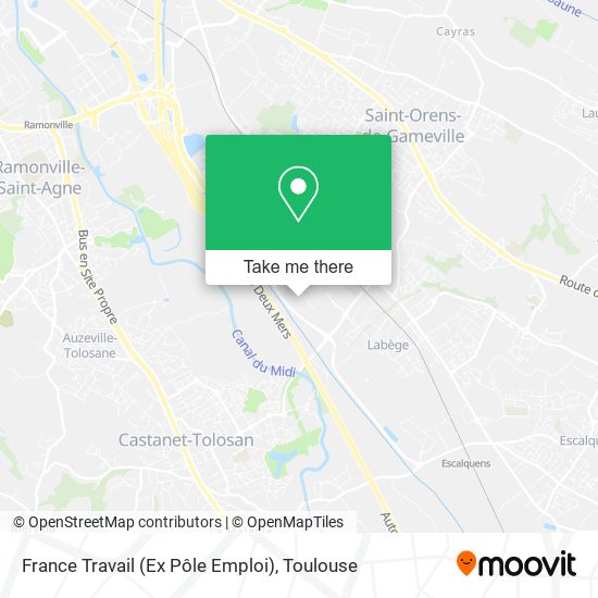 France Travail (Ex Pôle Emploi) map