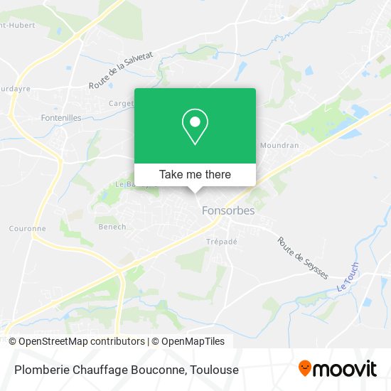 Plomberie Chauffage Bouconne map