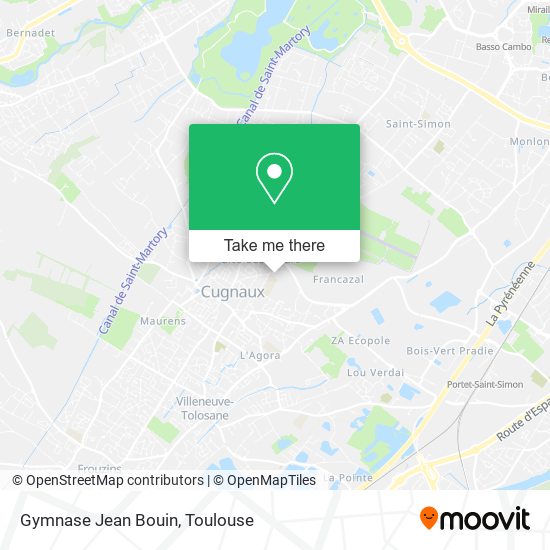 Gymnase Jean Bouin map